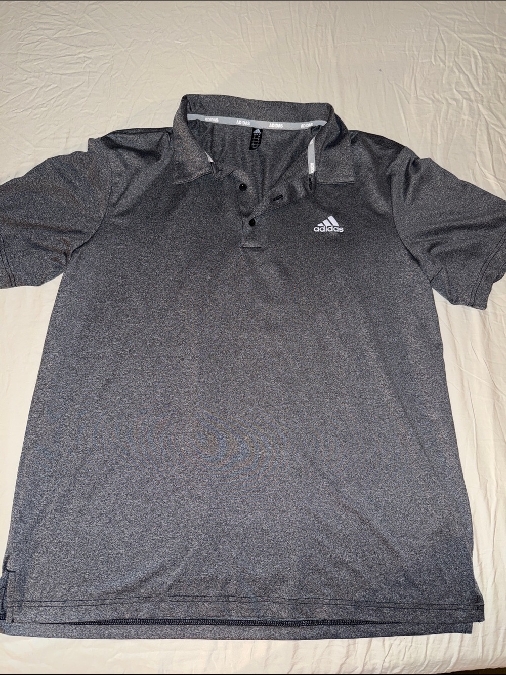 adidas Dark Gray Heather Men's Athletic Polo